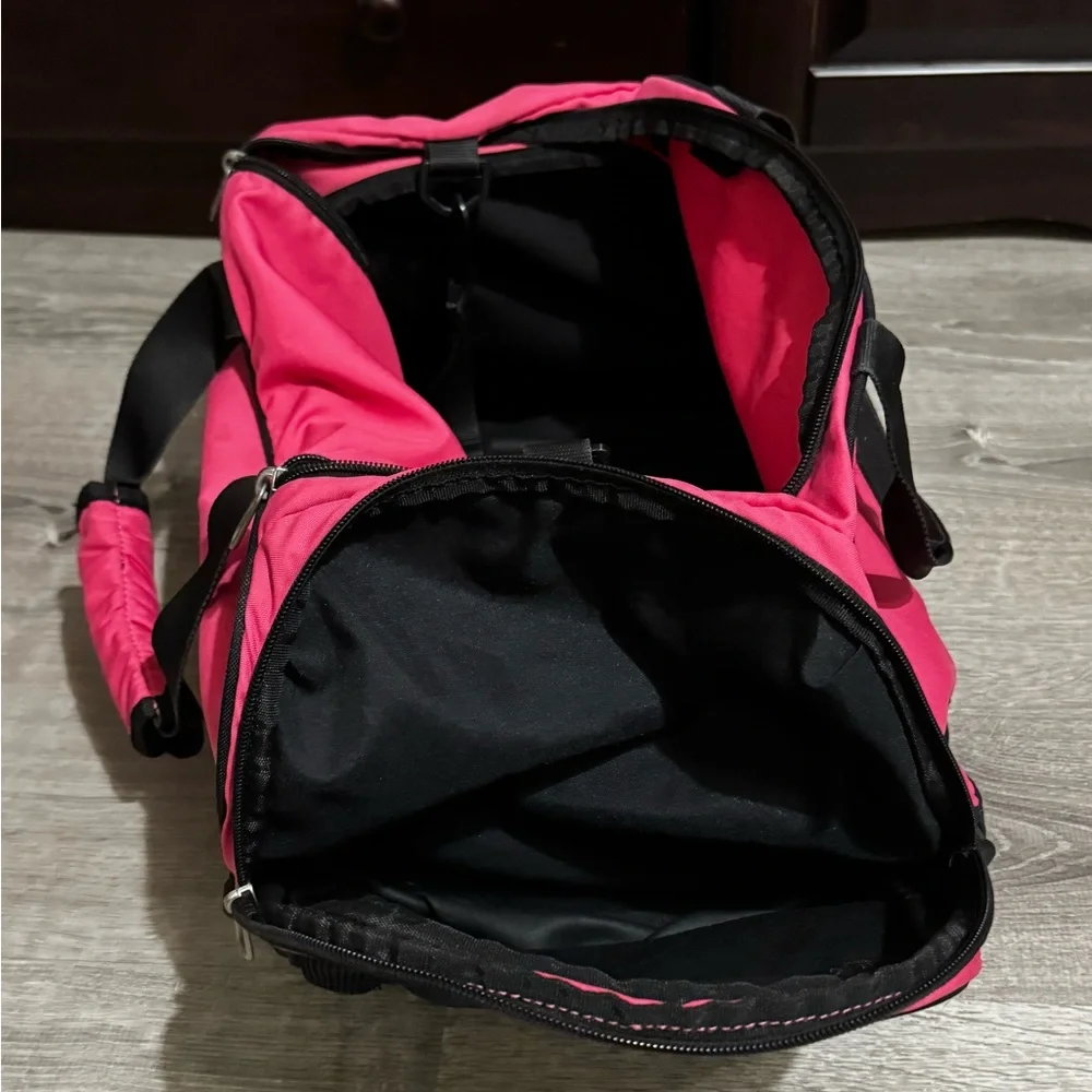 Nike Hot Pink and Black Sport Duffel